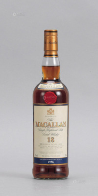 麦卡伦1986（18年）单一纯麦芽威士忌（雪莉桶）