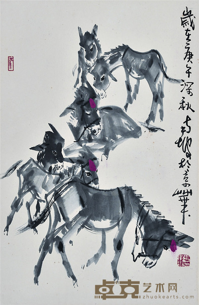 马南坡 驴 68×51cm 约: 3.1平尺