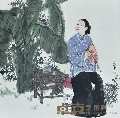 李乃蔚   人物 68×68cm  约： 4.2平尺