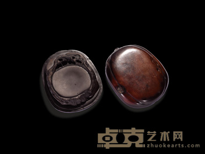 天然子石端砚 长:12.5cm 宽:11cm