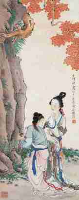 徐燕孙 己卯（1939年）作 双姝图 立轴