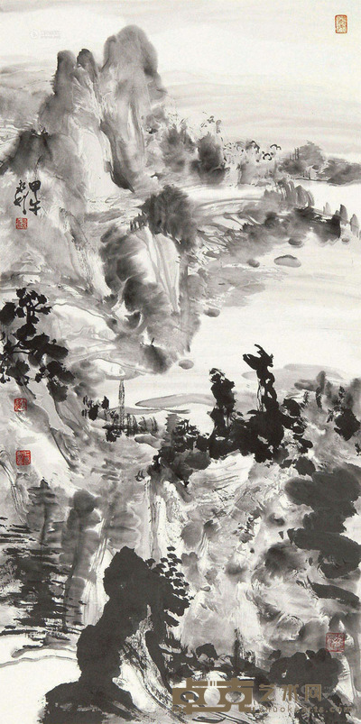 赵永利 写意山水 98×49cm