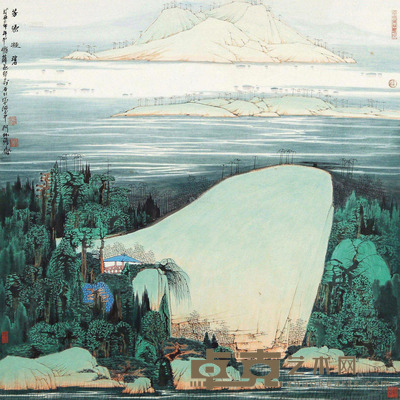 薛亮 芳塬凝碧 69×68.5cm