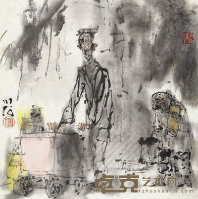 傅小石 人物 33.5×33cm
