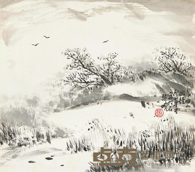 卢星堂 长白山幽径 24×27cm