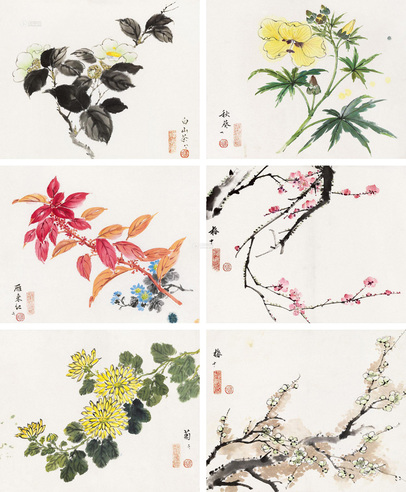 李咏森 20世纪40年代末作 花卉