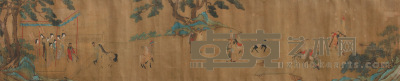 赵子昂 人物 手卷 设色绢本 30×149cm