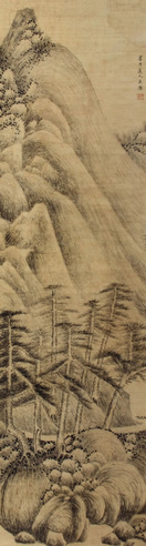 吴历 山水 立轴 水墨纸本