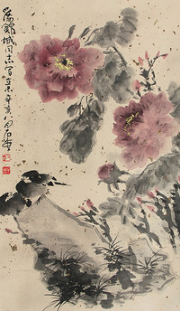 陈子庄 花鸟 立轴