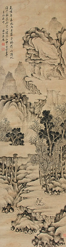 吴历 山水 立轴