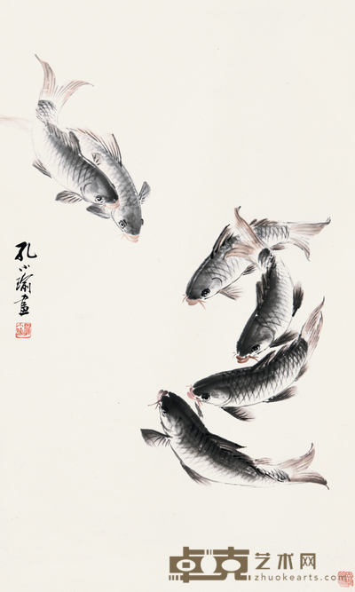 孔小瑜 年年有余 88×52.5cm 约4.2平尺