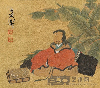 徐乐乐 1998年作 芭蕉高仕图 24×27cm