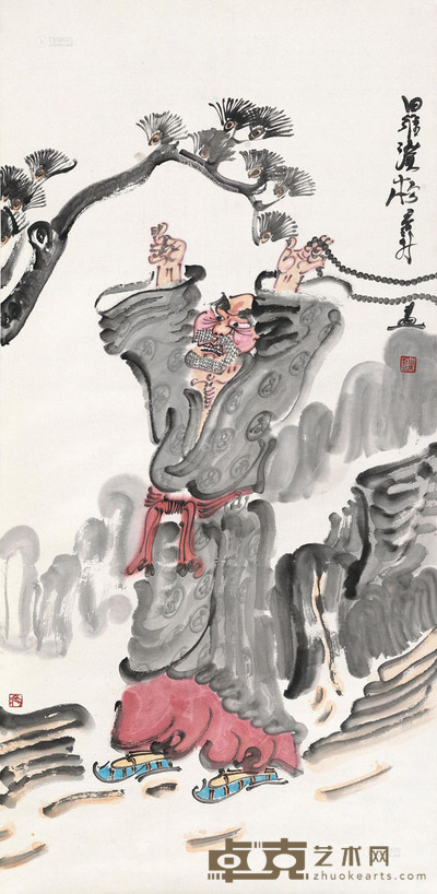 周京新 罗汉松 138×67cm