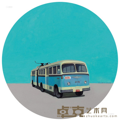 陈卓 2010年作 16路公交车 直径60cm