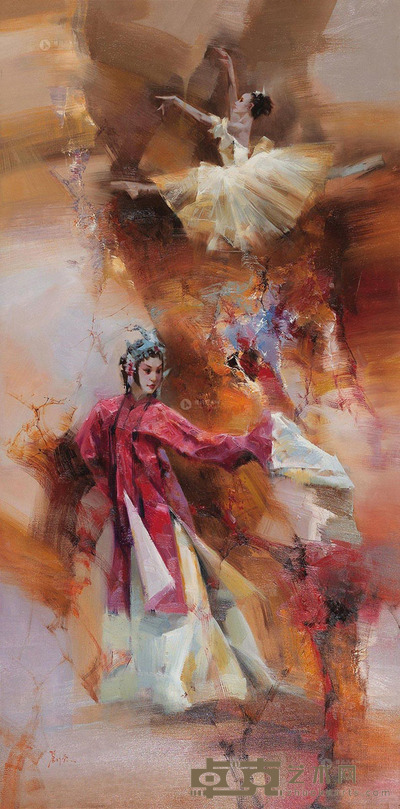 刘念 牡丹亭 150×75cm