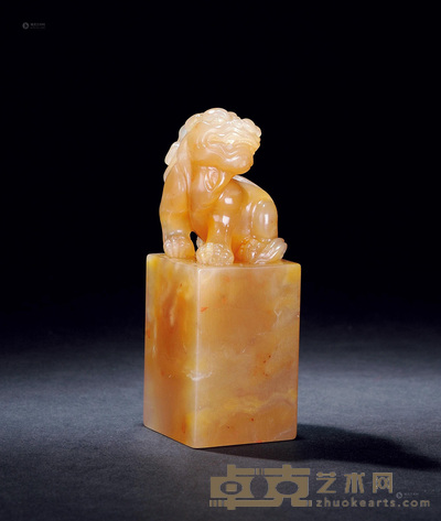 巴林石古兽方章 8.7×3.1×3.1cm