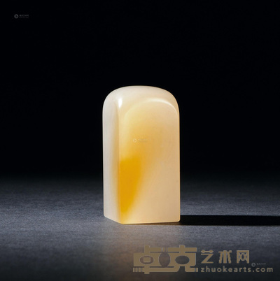 荔枝洞石素方章 4.6×2.2×2.2cm