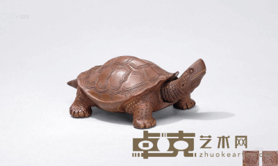 蒋蓉制 寿龟茶宠 4×6×11.7cm