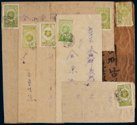 ■ 1950年抗美援朝时期各贴朝鲜邮票一枚实寄封七件