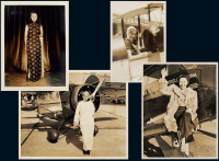 P 抗战时期纽约中国新闻社记者拍摄为抗战筹款中国女飞行员新闻照片四张