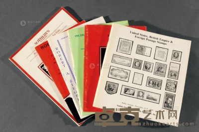 L 1974-1994年国外邮品拍卖目录六册 --