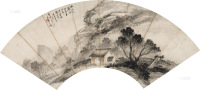吴石僊 山水 镜框