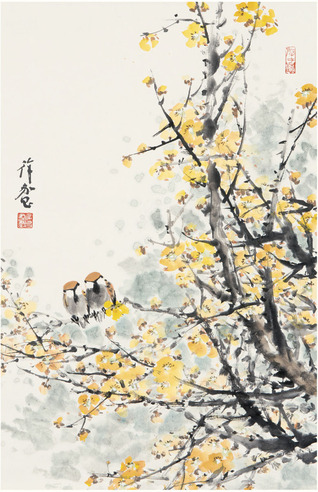 徐家昌  花鸟