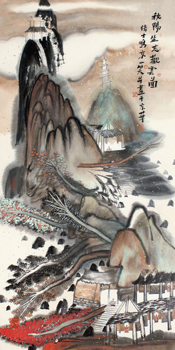 姚鸣京 山水