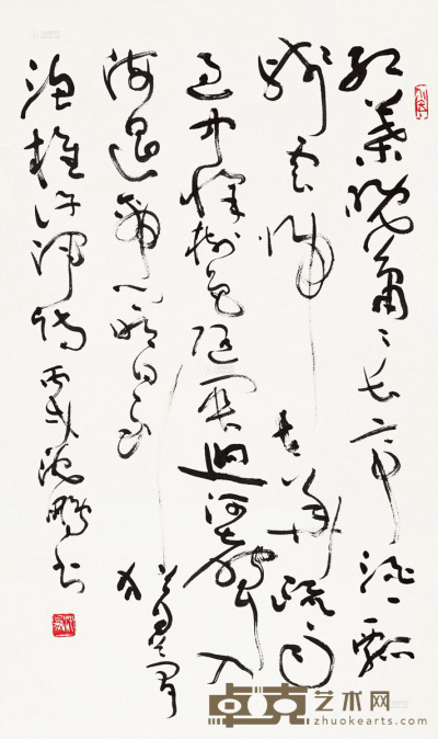 沈鹏 2006年作 书法 镜片 88×53.5cm