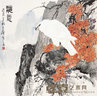 孙其峰 2009年作 秋意 镜片 68.5×69cm