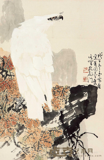 孙其峰 1978年作 傲视 立轴 66×44cm