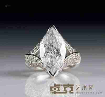 铂金钻石戒指 --