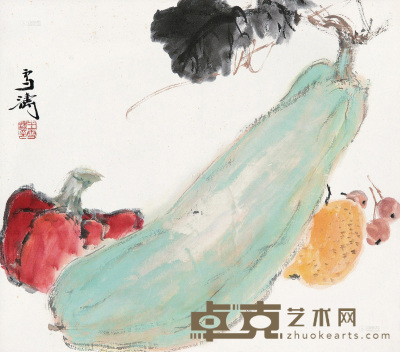 王雪涛 蔬果图 镜心 29×33cm