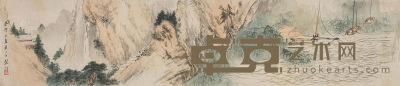 吴镜汀 1963年作 山水 镜心 23×110cm