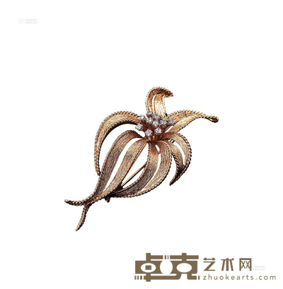 设计款花式钻石胸针 --
