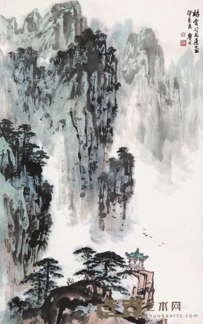 刘鲁生 山水 立轴 81×50cm