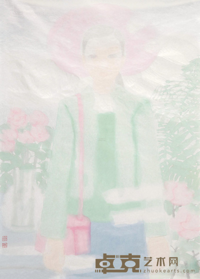 田黎明 空气 镜心 68.5×49cm