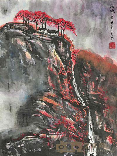 周长军 秋艳 14.5×33.5cm 约:0.44平尺