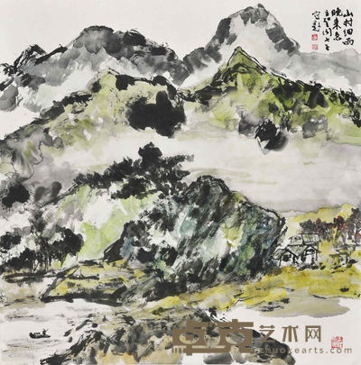 闻立圣     山水 68×68cm 约：4.16平尺