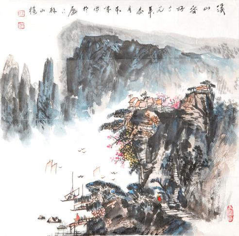 王本诚 溪山春好