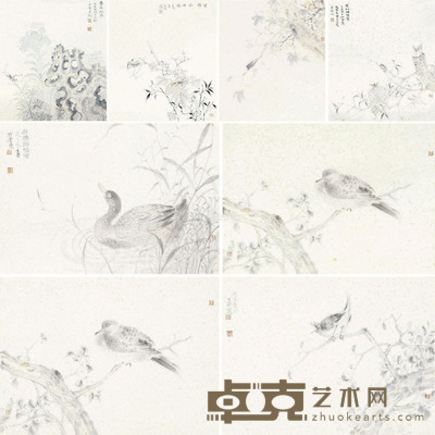 杨立奇 花鸟小品 尺寸不一