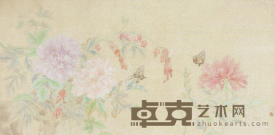 王君 花卉 42×85cm