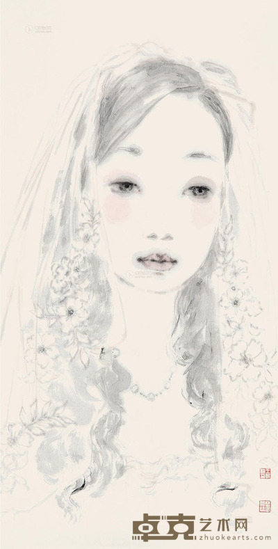 王永利 新娘女孩 69×34cm