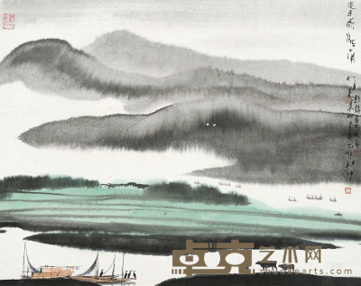 杨明义     1975年作 春雨江南 47.5×59cm
