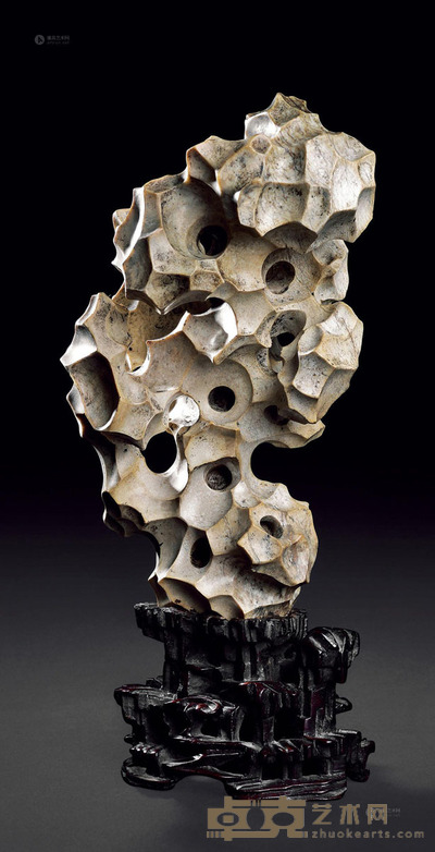 明 火烧玉仿太湖山子 高23cm