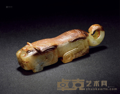明或更早 玉虎 长6.5cm