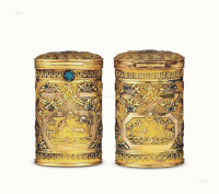 19世纪早期 18K金 镶料器盒子