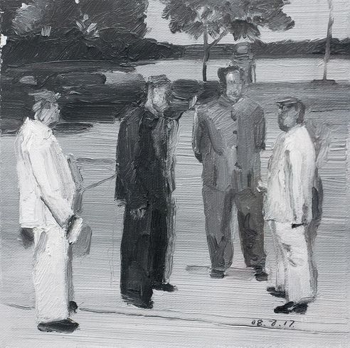 石磊     2008年作 中南海系列一 布面油画