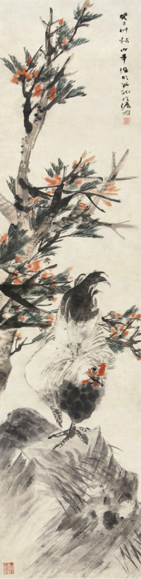 任颐 癸巳（1893）年作 大吉图