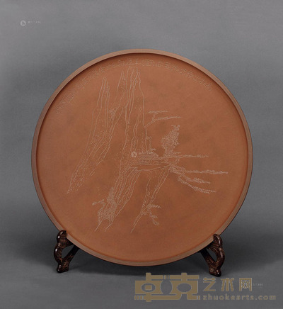 朱道平 山居盘 直径55cm